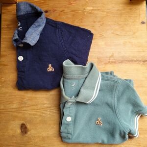 GAP Kids Polo Shirt Duo - Navy and Teal